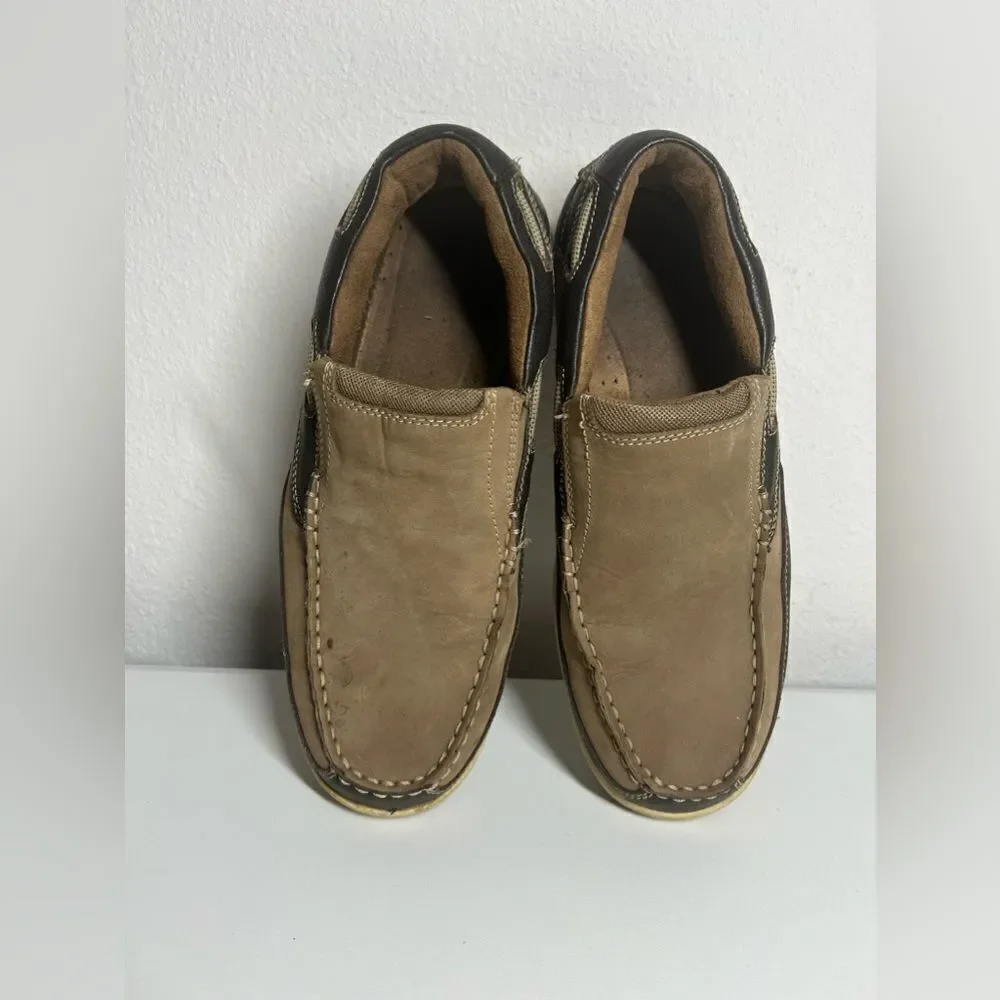 Florsheim GREAT LAKES MOC SUEDE TOE SLIP ON SIZE 9 Slipresistant Outsole